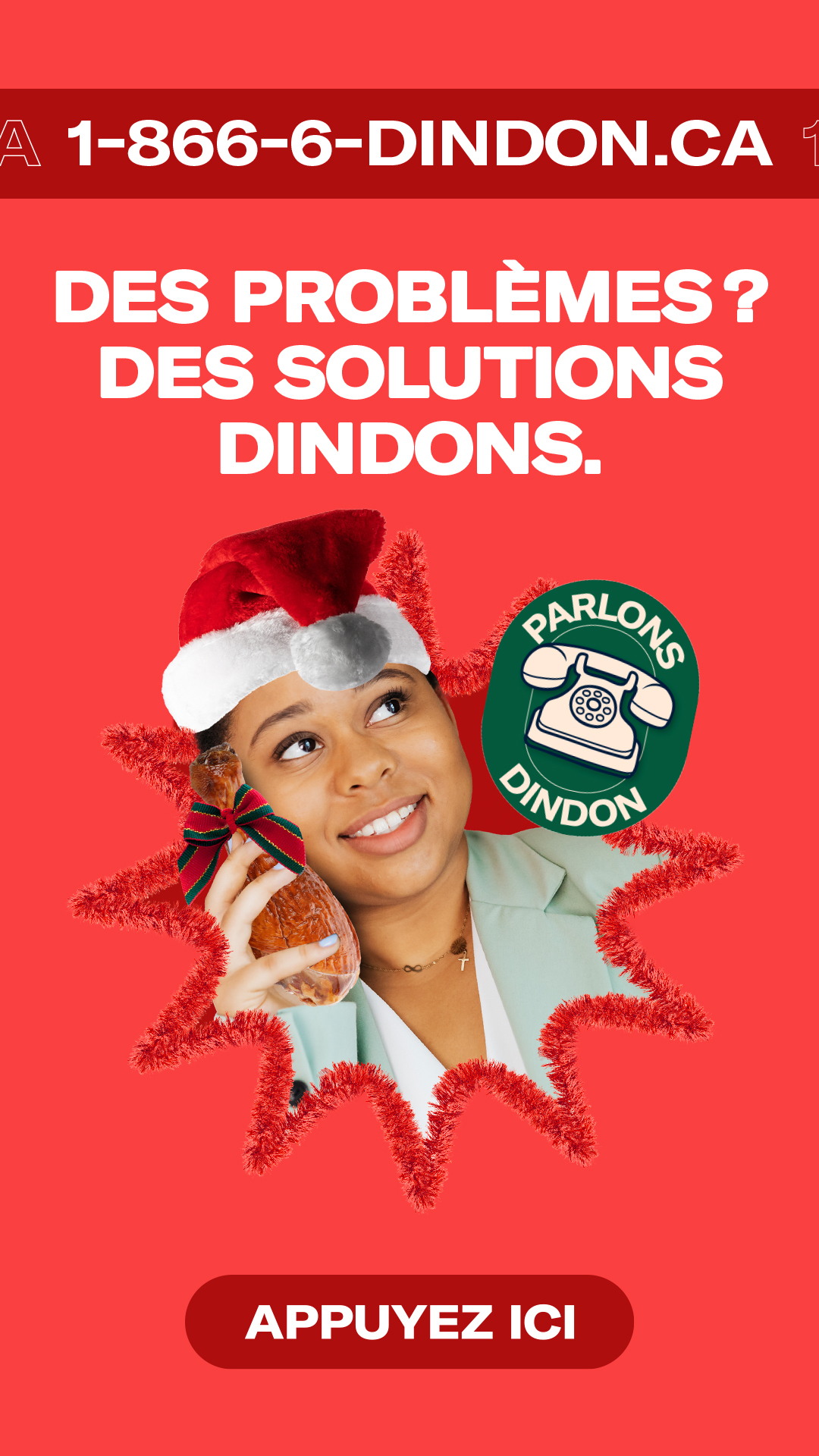Campagne de Noël Parlons Dindon