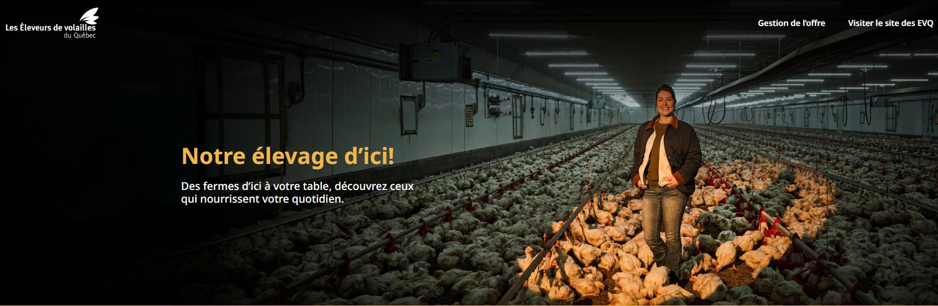 Campagne Gestion de l'offre 2026 - Microsite notreelevage.ca
